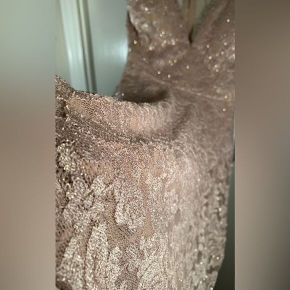 Emerald  Sundae NWT pink/quartz glittery core social dress Size Small - Picture 7 of 9